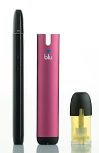 myblu E-Zigarette, Batterieeinheit und Liquidpod.